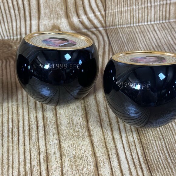 Elvis Presley The Bradford Exchange 1999 Porcelain Ornaments Set Of 4 - Picture 10 of 11